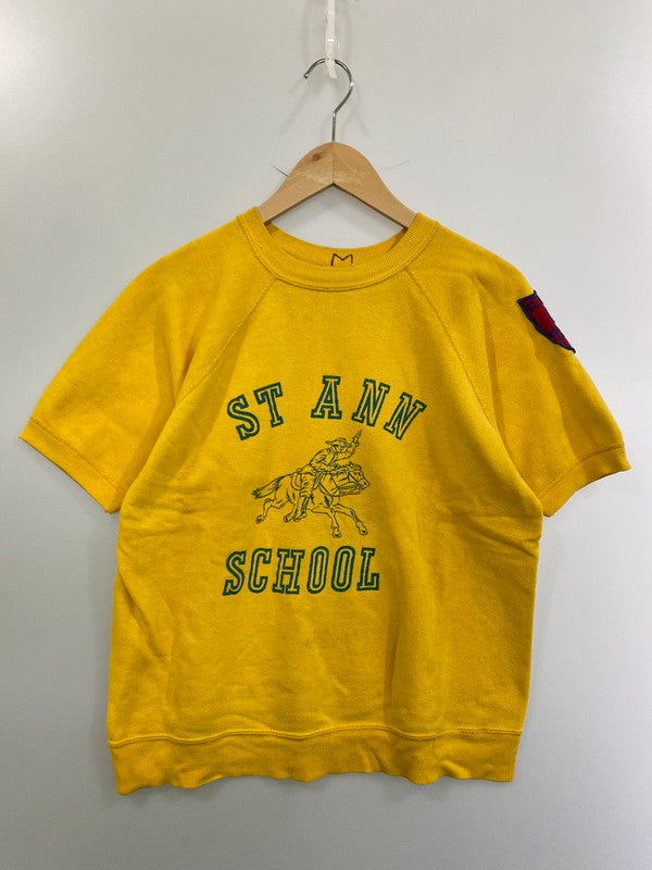 【現状渡し品】【メンズ】 VINTAGE ヴィンテージ 60S ST ANN SCHOOL"S S SWEATSHIRT 60年代 スウェット シャツ 半袖 トレーナー メンズ トップス バレーボール 146-250616-em-27-min カラー：イエロー 万代Net店
