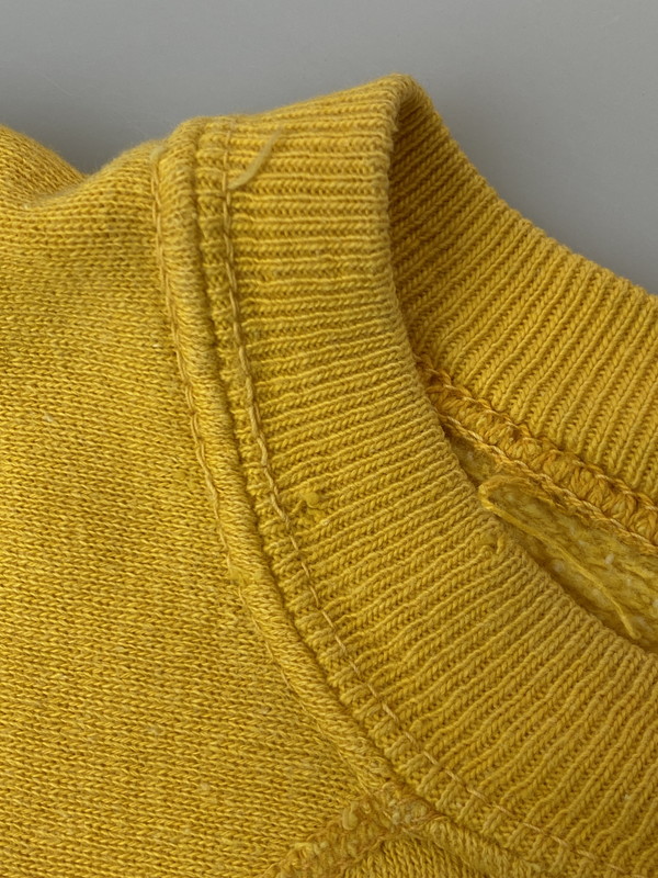 【現状渡し品】【メンズ】 VINTAGE ヴィンテージ 60S ST ANN SCHOOL"S S SWEATSHIRT 60年代 スウェット シャツ 半袖 トレーナー メンズ トップス バレーボール 146-250616-em-27-min カラー：イエロー 万代Net店