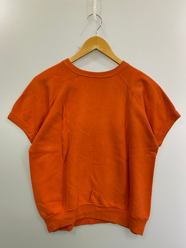 【中古品】【メンズ】 CURACAO キュラソー 60S CURACAO S S SWEATSHIRT 60年代 キュラソー 半袖 スウェット シャツ 半袖 トレーナー プリントＴシャツ 146-250616-em-35-min カラー：オレンジ 万代Net店