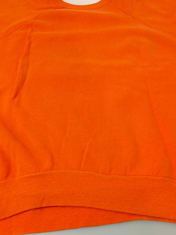 【中古品】【メンズ】 CURACAO キュラソー 60S CURACAO S S SWEATSHIRT 60年代 キュラソー 半袖 スウェット シャツ 半袖 トレーナー プリントＴシャツ 146-250616-em-35-min カラー：オレンジ 万代Net店