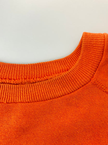 【中古品】【メンズ】 CURACAO キュラソー 60S CURACAO S S SWEATSHIRT 60年代 キュラソー 半袖 スウェット シャツ 半袖 トレーナー プリントＴシャツ 146-250616-em-35-min カラー：オレンジ 万代Net店