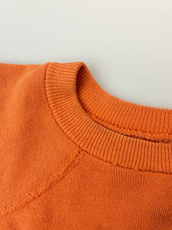 【中古品】【メンズ】 CURACAO キュラソー 60S CURACAO S S SWEATSHIRT 60年代 キュラソー 半袖 スウェット シャツ 半袖 トレーナー プリントＴシャツ 146-250616-em-35-min カラー：オレンジ 万代Net店