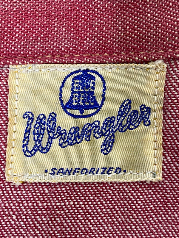 【中古品】【メンズ】 Wrangler ラングラー 50's 28MW WESTERN SHIRT 50年代 ウェスタンシャツ 半袖シャツ トップス 146-250613-yn-11-min カラー：レッド 万代Net店