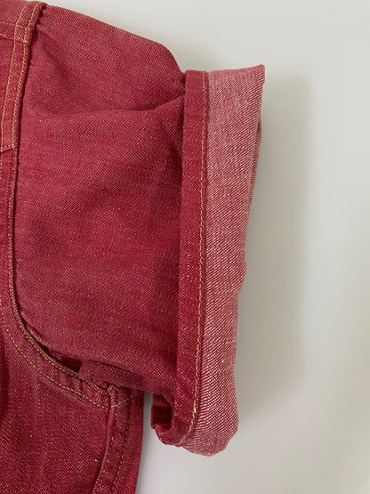 【中古品】【メンズ】 Wrangler ラングラー 50's 28MW WESTERN SHIRT 50年代 ウェスタンシャツ 半袖シャツ トップス 146-250613-yn-11-min カラー：レッド 万代Net店