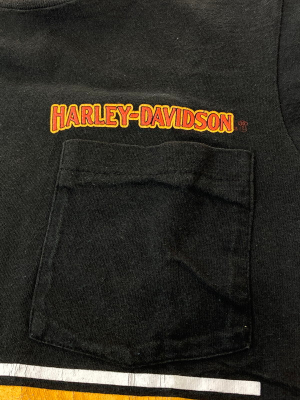 【中古品】【メンズ】 HARLEY DAVIDSON ハーレーダビッドソン 80S POCKET S S TEE ショートスリーブ 146-250615-AS-9-min サイズ：M カラー：ブラック 万代Net店