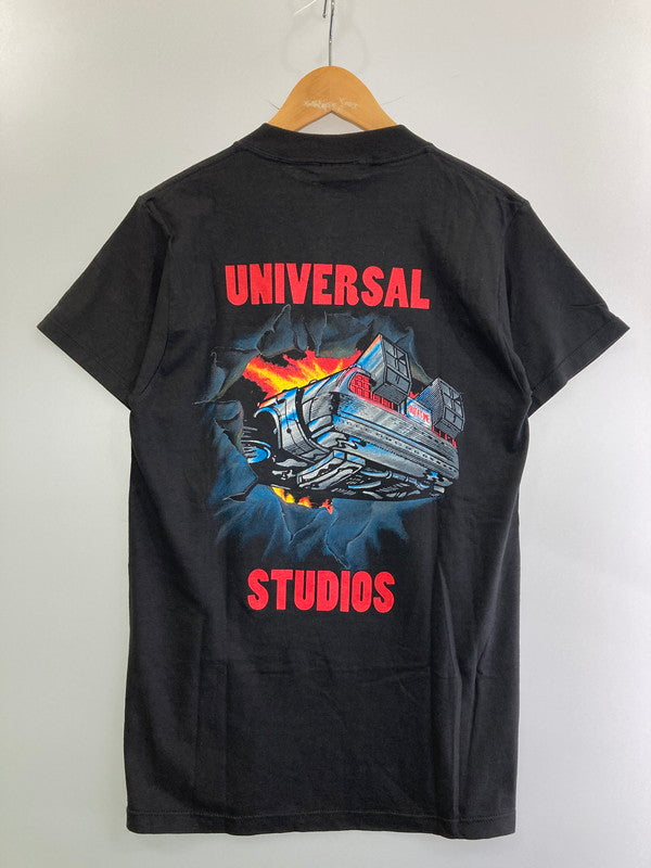 【中古品】【メンズ】 TULTEX タルテックス UNIVERSAL STUDIOS BACK TO THE FUTURE THE RIDE TEE ショートスリーブ 146-250615-AS-7-min サイズ：S カラー：ブラック 万代Net店