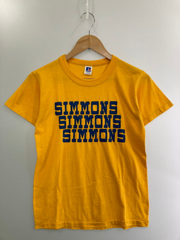 【中古品】【メンズ】 RUSSELL ATHLETIC ラッセルアスレチック 80S SIMMONS TEE Tシャツ トップス 146-250710-ks-115-min サイズ：S カラー：イエロー 万代Net店