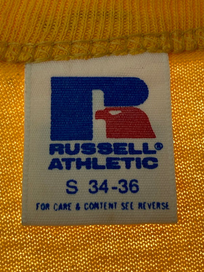 【中古品】【メンズ】 RUSSELL ATHLETIC ラッセルアスレチック 80S SIMMONS TEE Tシャツ トップス 146-250710-ks-115-min サイズ：S カラー：イエロー 万代Net店