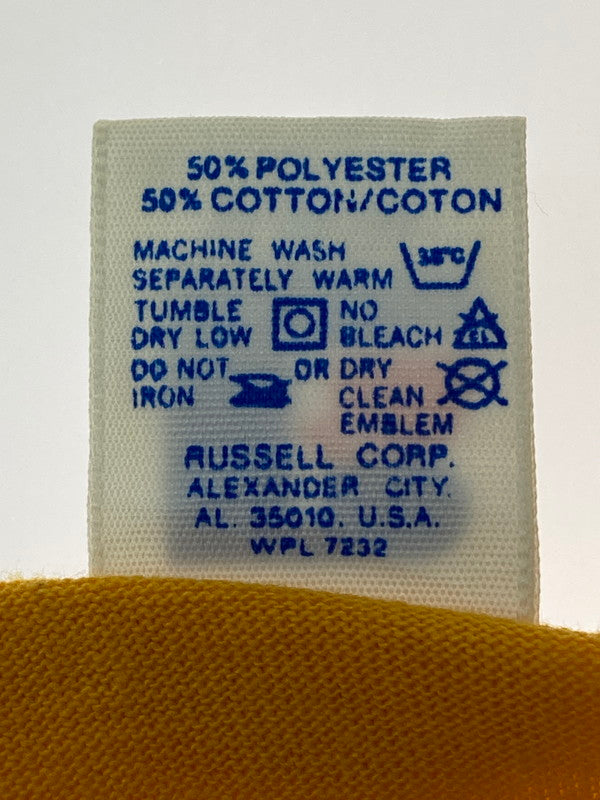 【中古品】【メンズ】 RUSSELL ATHLETIC ラッセルアスレチック 80S SIMMONS TEE Tシャツ トップス 146-250710-ks-115-min サイズ：S カラー：イエロー 万代Net店