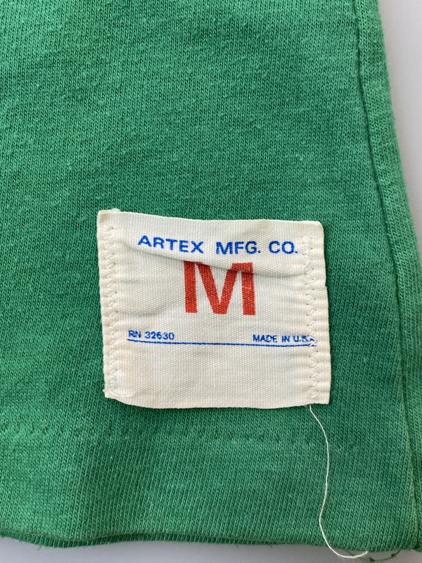 【現状渡し品】【メンズ】 ARTEX アルテックス 70-80S FOOTBALL SHIRT フットボールシャツ 146-250710-ks-25-min サイズ：M カラー：グリーン 万代Net店