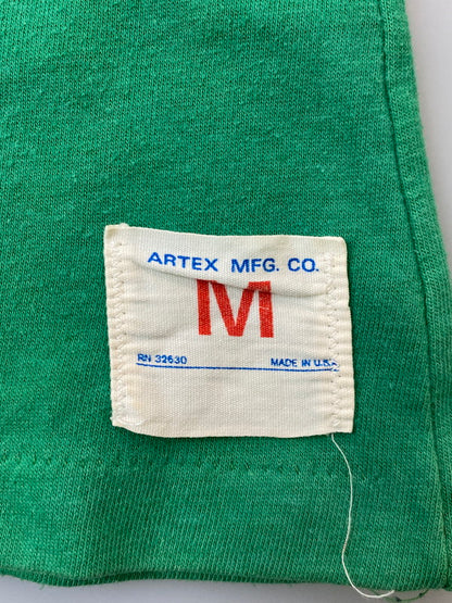 【現状渡し品】【メンズ】 ARTEX アルテックス 70-80S FOOTBALL SHIRT フットボールシャツ 146-250710-ks-25-min サイズ：M カラー：グリーン 万代Net店