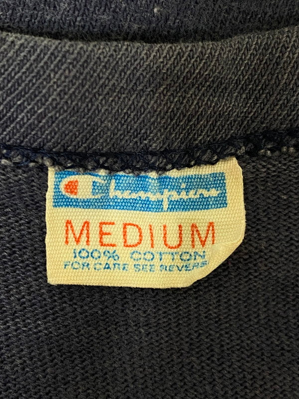 【現状渡し品】【メンズ】 Champion チャンピオン 70's NORTRE DAME FOOTBALL SHIRT 70年代 フットボールシャツ 半袖Tシャツ トップス 146-250613-yn-16-min サイズ：M カラー：ネイビー 万代Net店