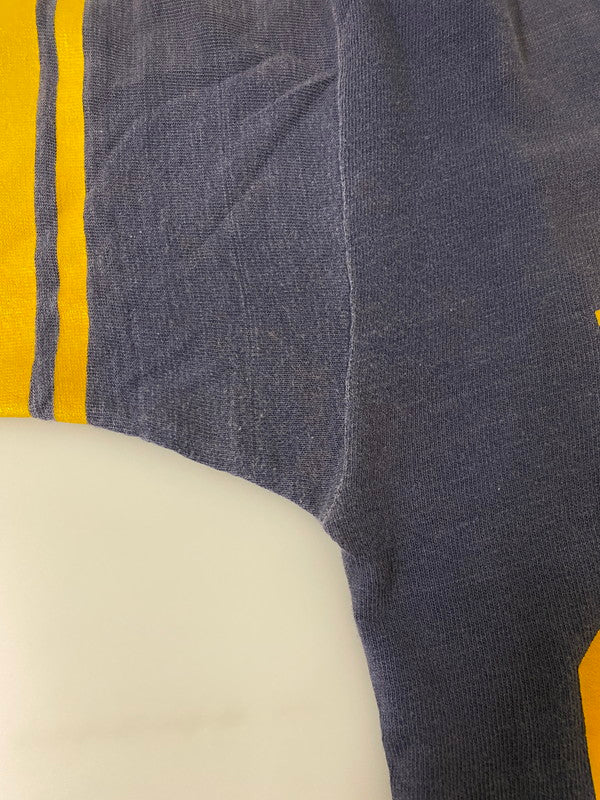 【現状渡し品】【メンズ】 Champion チャンピオン 70's NORTRE DAME FOOTBALL SHIRT 70年代 フットボールシャツ 半袖Tシャツ トップス 146-250613-yn-16-min サイズ：M カラー：ネイビー 万代Net店