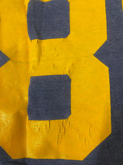 【現状渡し品】【メンズ】 Champion チャンピオン 70's NORTRE DAME FOOTBALL SHIRT 70年代 フットボールシャツ 半袖Tシャツ トップス 146-250613-yn-16-min サイズ：M カラー：ネイビー 万代Net店