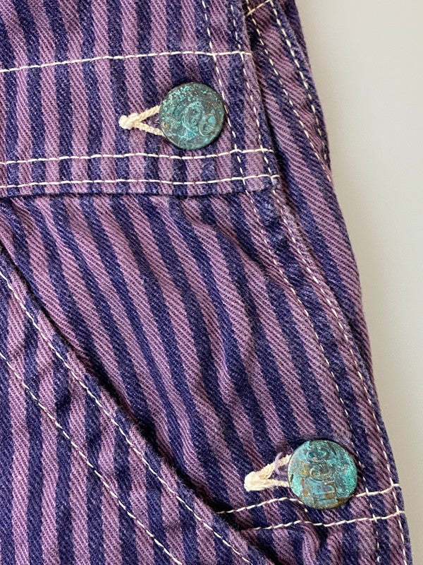 【中古品】【メンズ】 LEE リー 60S HICKORY OVERALL PURPLE 60年代 オーバーオール ヒッコリー メンズ ツナギ オールインワン 157-250616-em-32-min カラー：パープル（ストライプ） 万代Net店