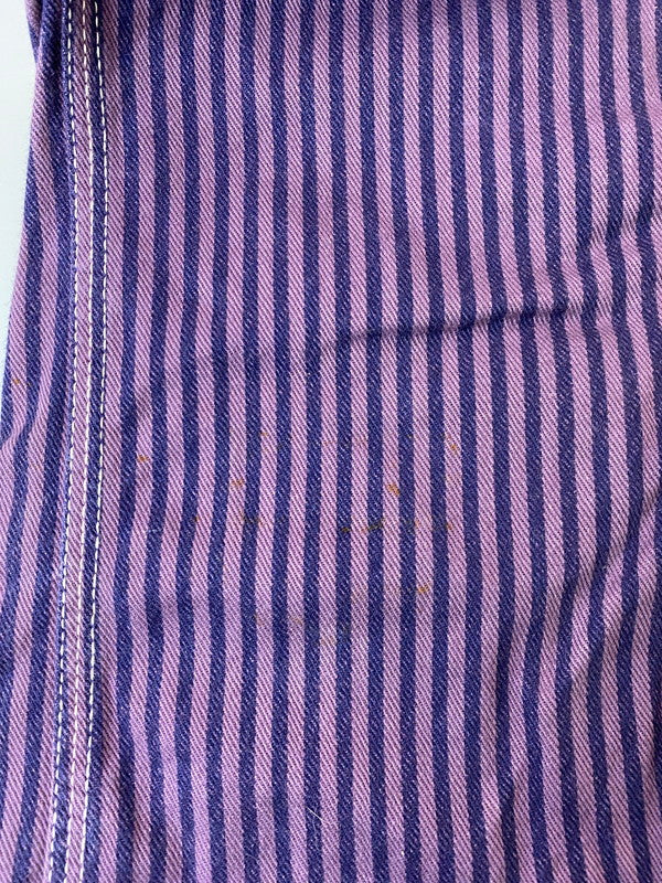 【中古品】【メンズ】 LEE リー 60S HICKORY OVERALL PURPLE 60年代 オーバーオール ヒッコリー メンズ ツナギ オールインワン 157-250616-em-32-min カラー：パープル（ストライプ） 万代Net店