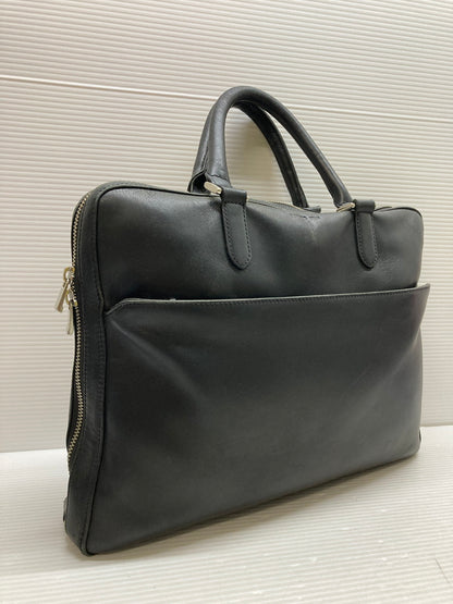 【中古品】 B:MING LIFE STORE BY BEAMS ビーミング ライフストア バイ ビームス LEATHER BRIEF CASE レザー ブリーフケース 188-250621-cn-4-min カラー：ブラック 万代Net店