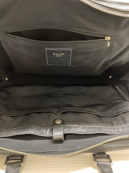 【中古品】 B:MING LIFE STORE BY BEAMS ビーミング ライフストア バイ ビームス LEATHER BRIEF CASE レザー ブリーフケース 188-250621-cn-4-min カラー：ブラック 万代Net店