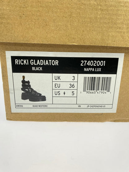 【中古品】【レディース】 Dr.Martens ドクターマーチン 27402001 RICKI GLADIATOR グラディエーターサンダル 167-250617-AS-15-min サイズ：UK3 カラー：ブラック 万代Net店