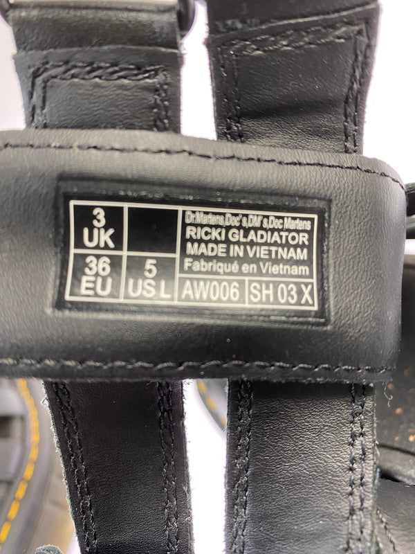 【中古品】【レディース】 Dr.Martens ドクターマーチン 27402001 RICKI GLADIATOR グラディエーターサンダル 167-250617-AS-15-min サイズ：UK3 カラー：ブラック 万代Net店