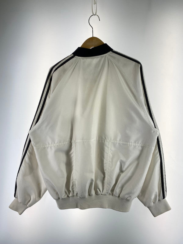 【中古品】【メンズ】 ADIDAS アディダス 銀タグ ジップアップ ナイロンジャケット アウター 146-250724-cn-1-min サイズ：105 カラー：ホワイト系 万代Net店