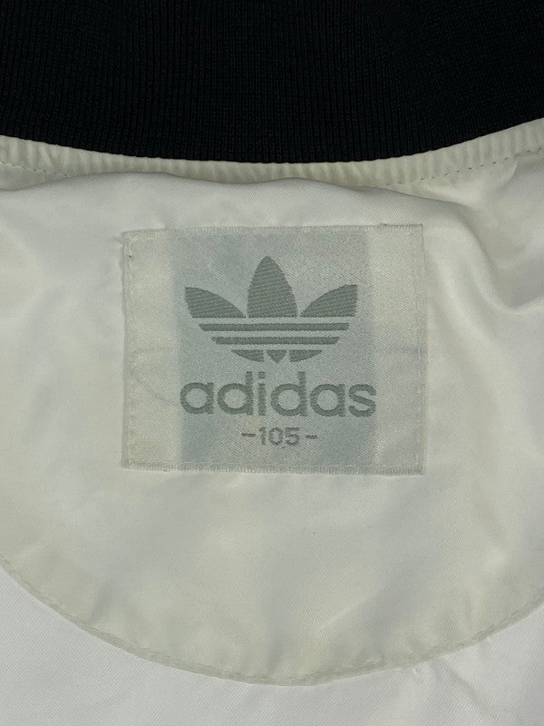 【中古品】【メンズ】 ADIDAS アディダス 銀タグ ジップアップ ナイロンジャケット アウター 146-250724-cn-1-min サイズ：105 カラー：ホワイト系 万代Net店