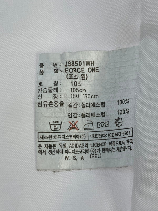 【中古品】【メンズ】 ADIDAS アディダス 銀タグ ジップアップ ナイロンジャケット アウター 146-250724-cn-1-min サイズ：105 カラー：ホワイト系 万代Net店