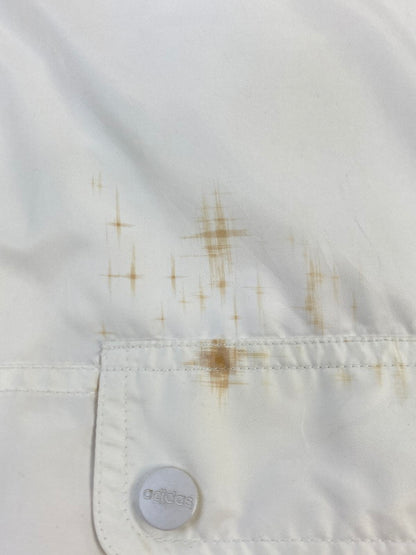 【中古品】【メンズ】 ADIDAS アディダス 銀タグ ジップアップ ナイロンジャケット アウター 146-250724-cn-1-min サイズ：105 カラー：ホワイト系 万代Net店