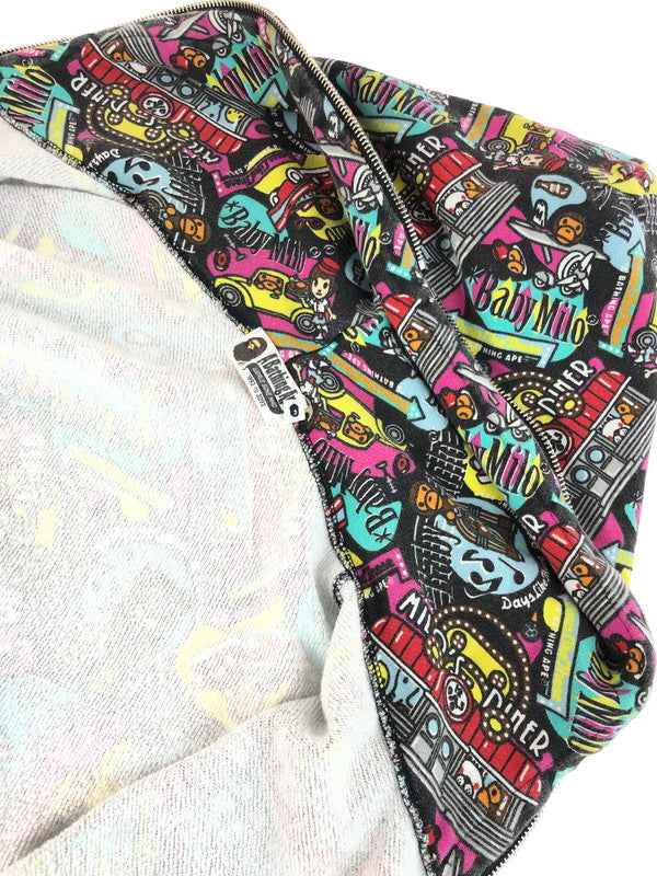 【中古品】【メンズ】 A BATHING APE アベイシングエイプ All-OVER PATTERN FULL ZIP HOODIE 総柄 フルジップ フーディー パーカー トップス 142-251028-rt-18-tag サイズ：M カラー：マルチカラー 万代Net店