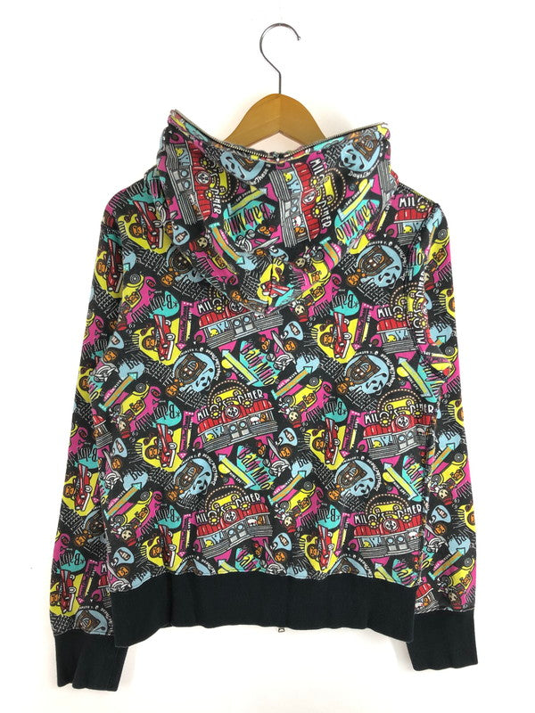【中古品】【メンズ】 A BATHING APE アベイシングエイプ All-OVER PATTERN FULL ZIP HOODIE 総柄 フルジップ フーディー パーカー トップス 142-251028-rt-18-tag サイズ：M カラー：マルチカラー 万代Net店