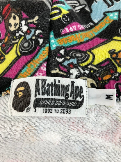 【中古品】【メンズ】 A BATHING APE アベイシングエイプ All-OVER PATTERN FULL ZIP HOODIE 総柄 フルジップ フーディー パーカー トップス 142-251028-rt-18-tag サイズ：M カラー：マルチカラー 万代Net店