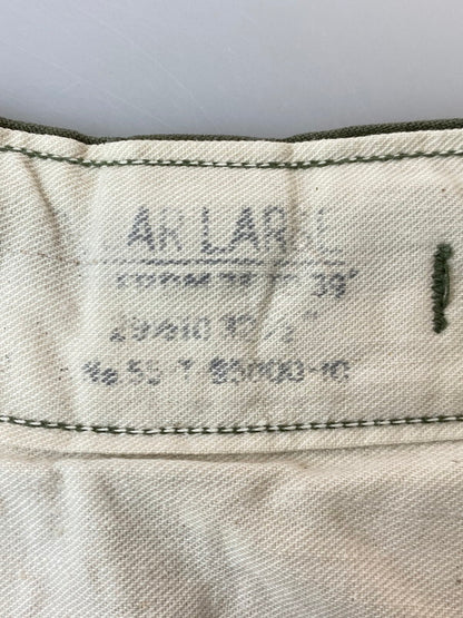 【現状渡し品】【メンズ】 U.S.ARMY ユーエスアーミー 50S MIL-T-2060A CONMARジップ M-1951 FIELD PANTS 50年代 フィールド パンツ メンズ ボトムス 157-250620-em-20-min サイズ：L カラー：カーキ 万代Net店