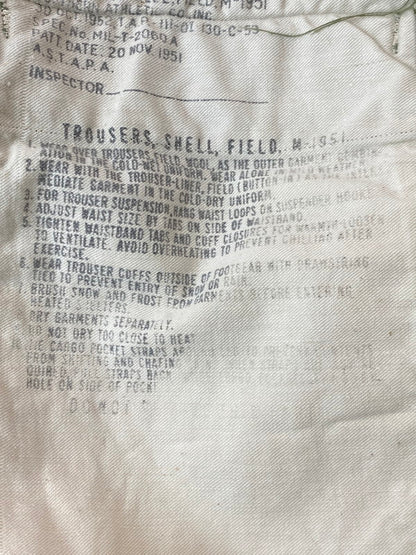 【現状渡し品】【メンズ】 U.S.ARMY ユーエスアーミー 50S MIL-T-2060A CONMARジップ M-1951 FIELD PANTS 50年代 フィールド パンツ メンズ ボトムス 157-250620-em-20-min サイズ：L カラー：カーキ 万代Net店