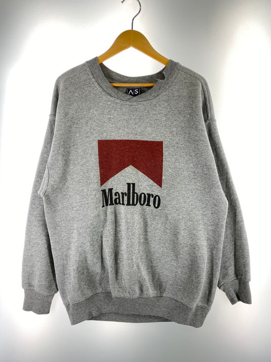 【現状渡し品】【メンズ】 AS SPORTS エーエススポーツ MARLBORO LS SWEAT SHIRT スウェット トレーナー 146-250713-AS-16-min カラー：グレー 万代Net店
