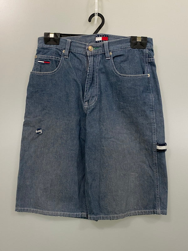 【現状渡し品】【メンズ】 TOMMY HILFIGER JEANS トミーヒルフィガージーンズ ペインターショーツ ボトムス 157-250719-ks-39-min サイズ：30 カラー：インディゴ 万代Net店