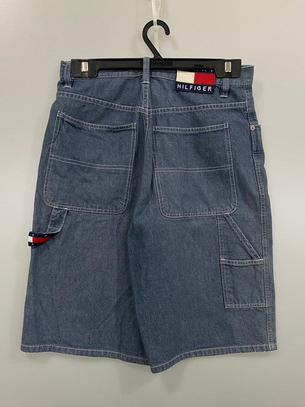 【現状渡し品】【メンズ】 TOMMY HILFIGER JEANS トミーヒルフィガージーンズ ペインターショーツ ボトムス 157-250719-ks-39-min サイズ：30 カラー：インディゴ 万代Net店