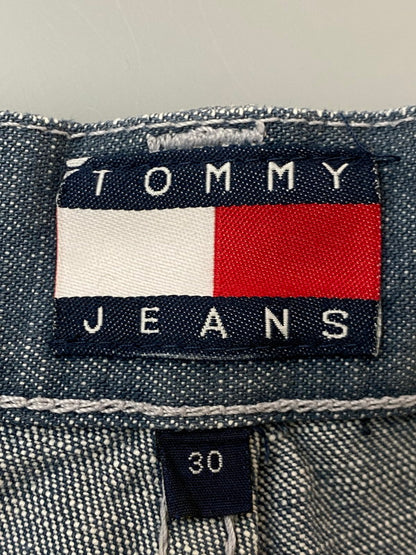 【現状渡し品】【メンズ】 TOMMY HILFIGER JEANS トミーヒルフィガージーンズ ペインターショーツ ボトムス 157-250719-ks-39-min サイズ：30 カラー：インディゴ 万代Net店