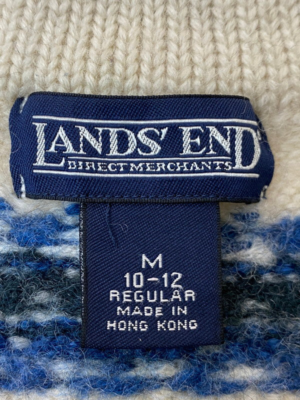 【中古品】【メンズ】 LANDS' END ランドエンド ZIP KNIT ジップニット トップス 146-250719-ks-38-min サイズ：M カラー：ベージュ系 万代Net店
