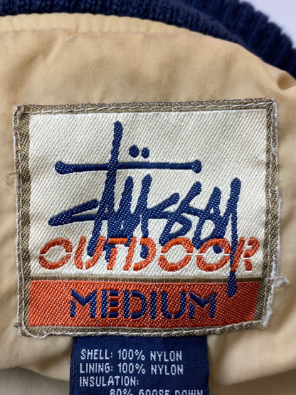 【中古品】【メンズ】 STUSSY ステューシー 90's OUTDOOR GOOSE DOWN JACKET 90年代 アウトドア グースダウンジャケット アウター 142-251106-kk-62-min サイズ：M カラー：ブラック 万代Net店