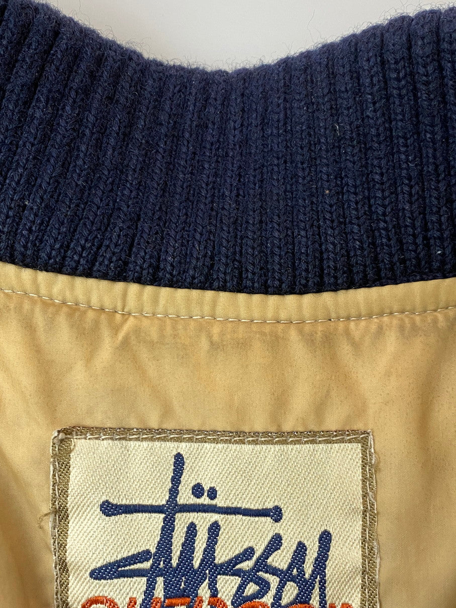 【中古品】【メンズ】 STUSSY ステューシー 90's OUTDOOR GOOSE DOWN JACKET 90年代 アウトドア グースダウンジャケット アウター 142-251106-kk-62-min サイズ：M カラー：ブラック 万代Net店