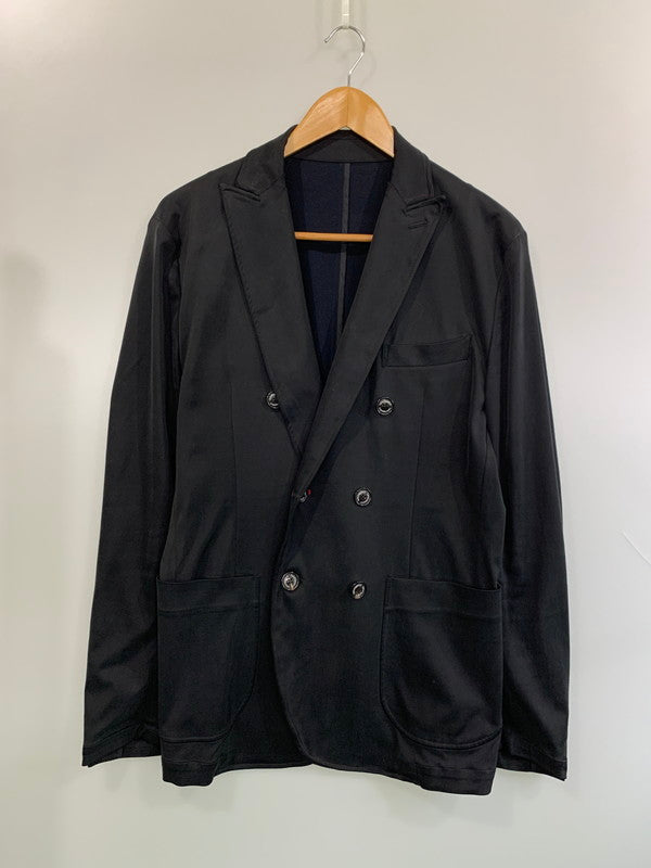 【現状渡し品】【メンズ】 1 PIU 1 UGUALE 3 ウノピュウノウグァーレトレ NYLON DOUBLE TAILORED JACKET ナイロン ダブル テーラード ジャケット MRB187 141-260703-hu-24-min サイズ：V カラー：ブラック 万代Net店