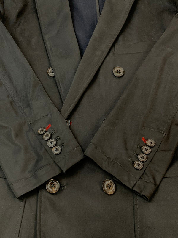 【現状渡し品】【メンズ】 1 PIU 1 UGUALE 3 ウノピュウノウグァーレトレ NYLON DOUBLE TAILORED JACKET ナイロン ダブル テーラード ジャケット MRB187 141-260703-hu-24-min サイズ：V カラー：ブラック 万代Net店