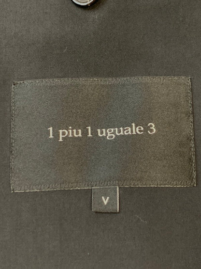 【現状渡し品】【メンズ】 1 PIU 1 UGUALE 3 ウノピュウノウグァーレトレ NYLON DOUBLE TAILORED JACKET ナイロン ダブル テーラード ジャケット MRB187 141-260703-hu-24-min サイズ：V カラー：ブラック 万代Net店