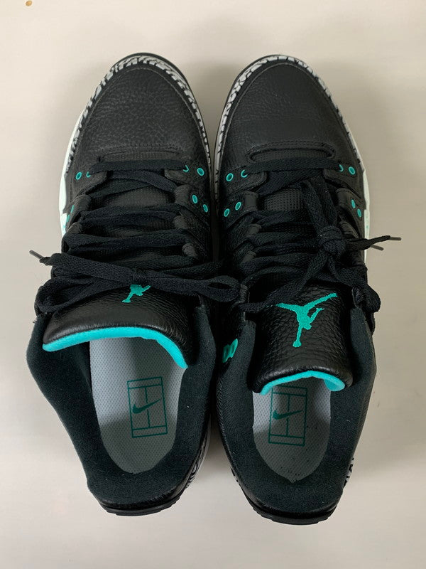 【中古品】【メンズ】 NIKE×ATMOS ナイキ アトモス ZOOM VAPOR TOUR AJ3 ELEPHANT SAFARI ズーム ヴェイパー ツアー AJ3 エレ ファント サファリ 709998-031 スニーカー 160-260709-hu-08-min サイズ：29cm US11 カラー：BLACK/CLEAR JADE WHITE 万代Net店