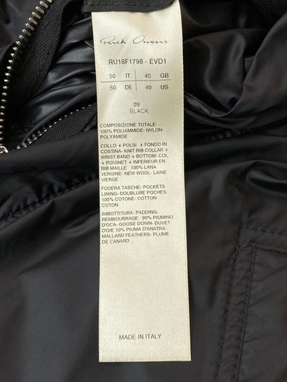 【中古品】【メンズ】 RICK OWENS リックオウエンス RU18F1798 18FW SISYPHUS MA-1 アウター 141-250619-ks-29-min サイズ：US40 カラー：ブラック 万代Net店