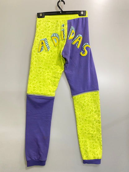 【中古品】【メンズ】 ADIDAS アディダス × JEREMY SCOTT ジェレミースコット スウェットパンツ ボトムス 159-260807-jt-21-min サイズ：XS カラー：パープル/イエロー 万代Net店
