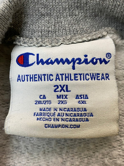 【中古品】【メンズ】 Champion チャンピオン UNIVERSITY OF DENVER PRINT REVERSEWEAVE SWEAT スウェット トップス 146-250623-ks-30-min サイズ：2XL カラー：グレー 万代Net店