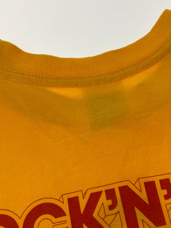 【現状渡し品】【メンズ】 TOWER RECORDS タワーレコード 2008 ROCK'N ROLL BAZAAR TEE Tシャツ トップス 146-250710-ks-111-min サイズ：S カラー：イエロー 万代Net店