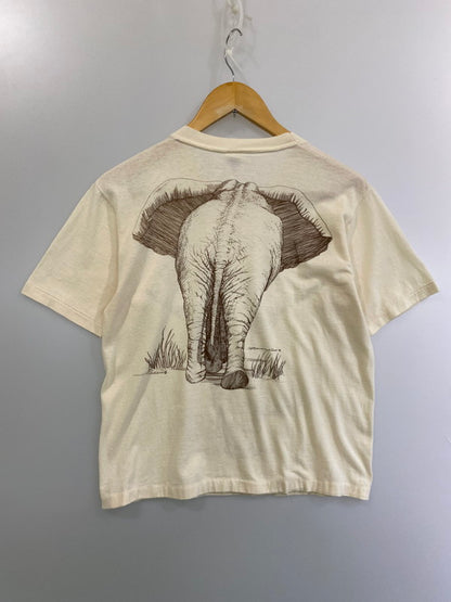 【中古品】【メンズ】 HARLEQUIN NATURE GRAPHICS 80S ANIMAL PRINT ELEPHANT TEE Tシャツ トップス 146-250710-ks-31-min サイズ：M カラー：ベージュ 万代Net店