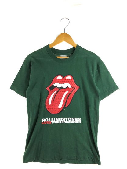 【現状渡し品】【メンズ】 ROLLING STONES ローリング ストーンズ 2003 LIVE AT TWICKENHAM STADIUM TEE トゥイッケナム・スタジアム ライブ Tシャツ トップス 146-251029-rt-08-tag サイズ：不明 カラー：グリーン 万代Net店